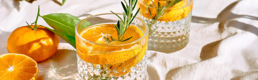 Festive elderflower mocktail