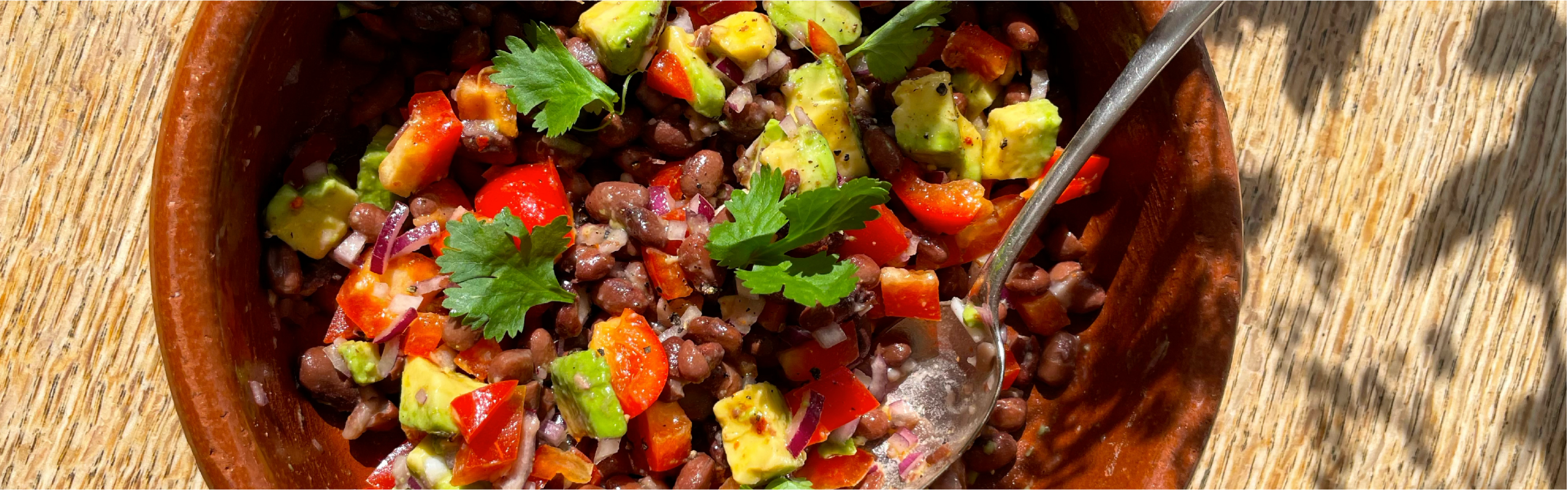 Black bean & avocado salad