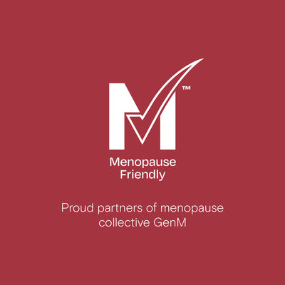 Menopause Friendly logo indicating partnership with GenM for menopause support and empowerment.