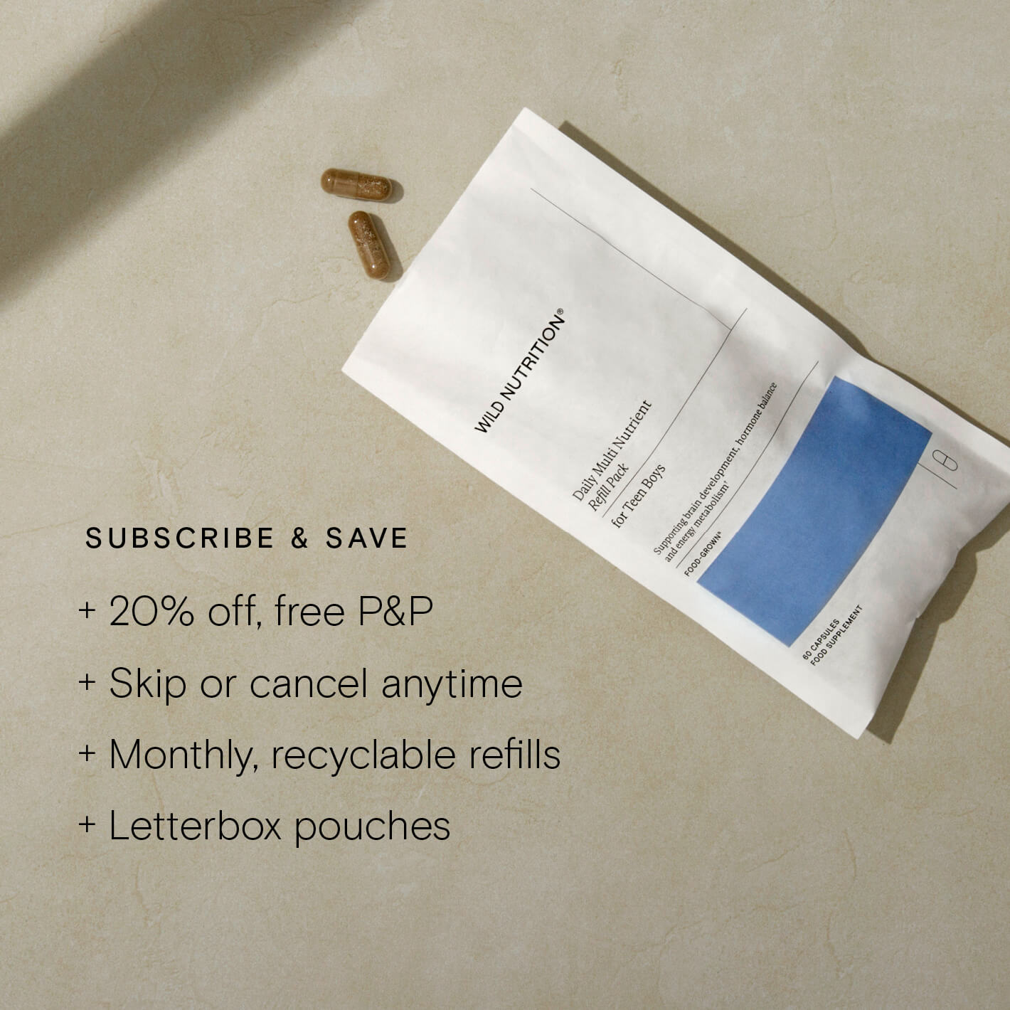 Food-Grown® Daily Multi Nutrient for Teen Boys